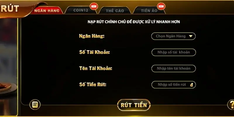 Rút tiền nhanh, tiện, không cản trở